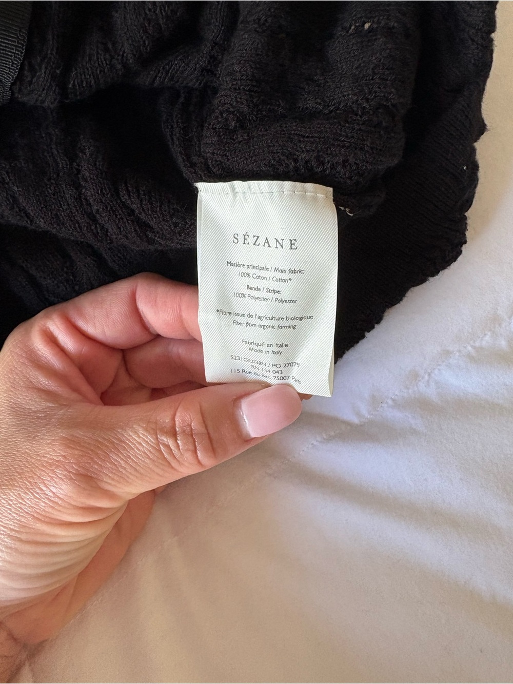 Sezane Ruben cardigan sweater black M - Picture 11 of 14